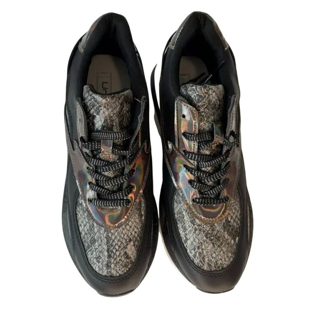UNILADY / Franky-2 / Reflective / Snakeskin/  Sneakers Size US 10 - Picture 3 of 7